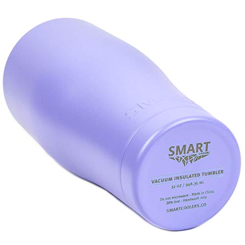 Tumbler 32 oz Lilac - Ultra-Tough Double Wall Stainless Steel Premium Insulated Cup - Keep Coffee and Ice Tea or Beer - Ultimate Set - Leak-Proof + Sliding Lid + Straw + Brush + Gift Box, Lilac - Thumbnail 4