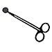 Wishlink 7 Inch Black Stainless Steel Candle Wick Trimmer Scissor Cutter Snuffer