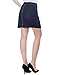 Allegra K Women's Back to Casual Button Down Washed Mini Denim Skirt M Blue