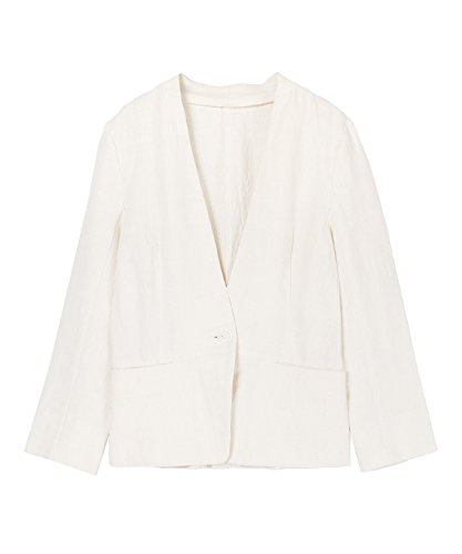 Amazon ユアーズ Ur S リネンライクノーカラージャケット Brxn0019