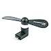 Mini Portable USB 8 Pin Fan for Cell Phone, Pads, or Computers / Portable Mobile Dock Fan, Phone 6, 6s, 6+, 5s, 5, Pad, Pod Touch - Black