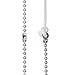 TecUnite 2 Pieces 3.2 mm Beaded Pull Chain Extension with Connector, Each 10 Feet Beaded Roller Chain with 10 Matching Connectors (Silver)