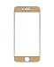 iPhone 7 Plus Screen Protector, FLYEE Tempered Glass [High Definition] 3D Touch Round Edge Curved Full Coverage for iPhone 7 Plus 5.5 Inch Gold