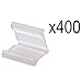 RETON 1000 Pieces of Clear Plastic Small Balloon Clips Tie for Sealing (500 'H'+500 'V')