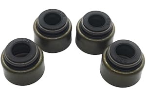 REPLACEMENTKITS.COM Valve Stem Seal (4 Pack) Compatible with Several Kawasaki FH, FR, FS, FX Series Engines (Replaces 92049-7