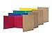Flipside Products 12”x 48” Assorted Color Study Carrel, Red, Green, Blue, Yellow Privacy Boards, Student Privacy and Focus Booth for The Classroom, Desk Divider Cubby for Tests, Made in USA - 24 Pack