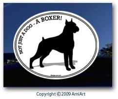 Boxer Bumper Sticker- NOT JUST A DOG- A BOXER- Dog Bumper Sticker Decal- I love my Boxer!