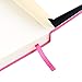 Dotted Notebook, Pink Leather Bound Hardcover, Comes with Dotted Grid Paper, Business Premium Label Stickers, and Elastic Closure, 5 x 8.25 in. - SuperiorMaker®