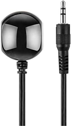 IR Receiver Cable - Extension 38kHz Infrared Receiver Extender Sensor Cable 3.5mm Jack Plug Wire Cord Remote Eye for HD DVR Cable Box, STB Set Top Box, TV, IR Repeater System