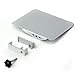Furinno MP01-SV Mousepad Attachable to Aluminum Folding Laptop Tray Stand, Silver