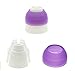 Villy CupCake Decorating Tool Swirl 3-Color Coupler Icing Piping Bag Nozzle Converter