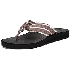 EQUICK Women's Flip Flops Arch Support Yago Mat