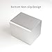 Vaydeer Metal Pencil Pen Holder Desk Aluminum Supplies Organizer and Cup Storage Stationary Sturdy 3.1×3.1×3.9inch,Silver