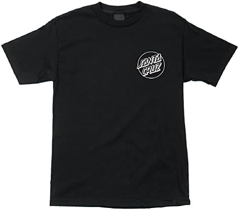 SANTA CRUZ Men's S/S T-Shirt Classic Dot Skate T-Shirt - Black