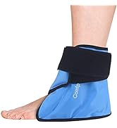 Comfpack Ankle Ice Pack Wrap Reusable Hot Cold Therapy Heel Ice Pack Foot Ice Pack Relief for Pla...