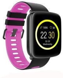 Kingwear GV68 Smartwatch IP68 Waterproof Bluetooth Android iOS Heart Rate Monitor Remote Camera Pedometer Smart Watch DM09 Plus (Pink)