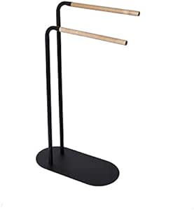 Sensea - Toallero con 2 Barras, Acero, Color Negro, 75 x 46,5 ...