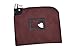Locking Money Bag Laminated Nylon Combination and Keyed Security Burgundy
