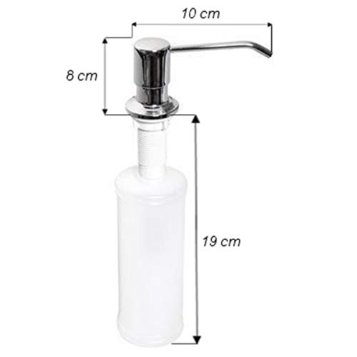 Waschbecken Ausgussbecken mit Seifenspender 55 cm x 34 cm x 21 cm Spülbecken Waschtrog mit Überlauf Waschbecken für… – Bild 7