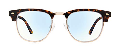 PRIVÃ‰ REVAUX"Headliner" Blue Light Blocking Eyewear, Brown/Clear