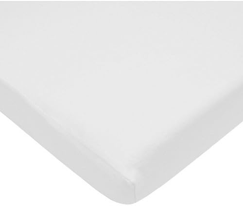 Baby Crib Fitted Sheet Fits Standard Size Crib Mattress - White, 1 Pack, 100% Cotton Sateen, for Maximum Softness and Easy Care Made In USA By TOT America