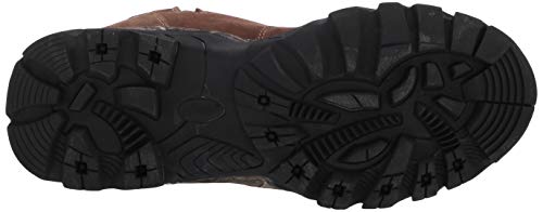 TECS 15" Men's Snakebite Boots, Leather + Suede, Waterproof for Hunting, Fishing, Hiking, Camping or Outdoors, Aggressive Rubber Outsole, Inside Zipper, Camo Laces, 8.5 M US