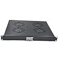 RAISING ELECTRONICS Rack Mount Digital Server Fan Cooling System with 4 Fans 1U