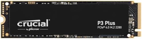 Crucial P3 Plus 2TB PCIe Gen4 3D NAND NVMe M.2 SSD, up to 5000MB/s - CT2000P3PSSD8