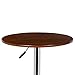 Armen Living Bentley Swivel Modern Pub Table with Wood Metal, 33-43