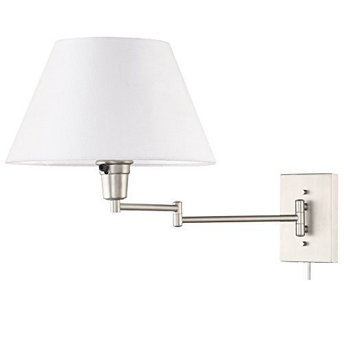 Kira Home Cambridge 13" Swing Arm Wall Lamp Plug in/Wall Mount