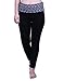 HDE Women's Maternity Yoga Pants Pregnancy Stretch Fold Over Lounge Leggings (Black Grey Space Dye, X-Large)