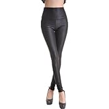 Diamond Candy Women's Faux Leather High Waisted Leggings 20 Colors