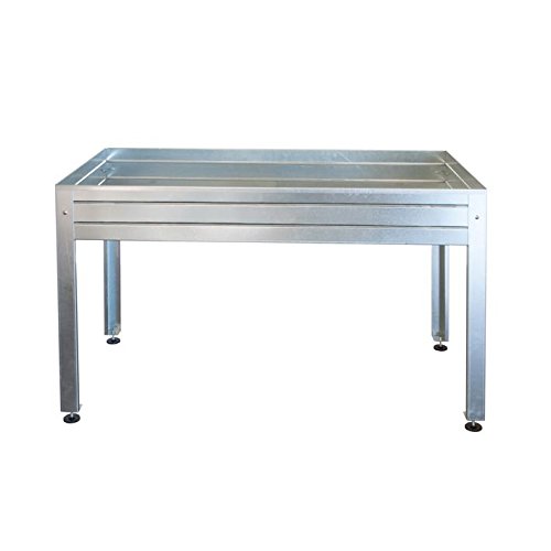 Mesa de cultivo galvanizada 150 x 50 x 65 cm: Amazon.es: Jardín