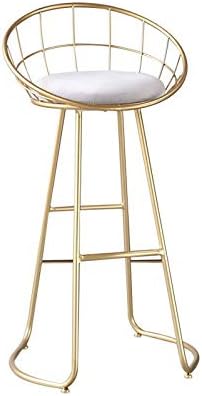 Counter Bar Stools Barstools Cafeteria Dining Chair High Stool with Velvet Cushion for Bar Living Room Kitchen Bar Counter Chair, Seat Height: 45cm, 60cm, 65cm, 70cm, 75cm, 80cm (85cm)