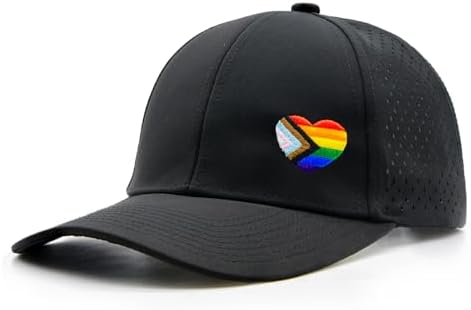 Pride Rainbow Panel Snapback Hat LGBT Bright Trucker Baseball Cap