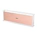 Zodaca [Deluxe Acrylic Design] Pencil Pen Tray Desktop Organizer, Clear/Rose Gold