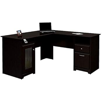Amazon Com L Shaped Computer Desk With Keyboard Tray Storage