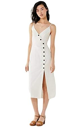 plunge down midi dress