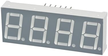 Top Willing MSD-0566GWY LED Display, 7-Segment, Green Illuminated Color, 4-Digit (Pack of 2)