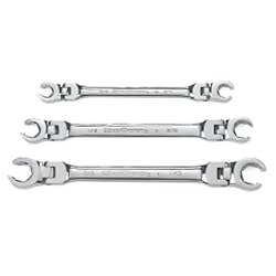 GEARWRENCH 3 Pc. Ratcheting Flex Head Flare Nut
