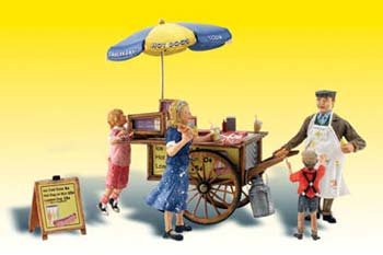 Wally's Weiner Wagon (Hotdog Wagon & 4 Figures)