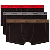 Diesel Men’s Stretch Cotton Boxer Briefs 3-Pack – Logo Waistband, Damien-Utlt