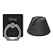 AAUXX iRing Dock Prestige Set : Safe Grip and Kickstand for Smartphones and Tablets with Multipurpose Car Cradle - Matte Black