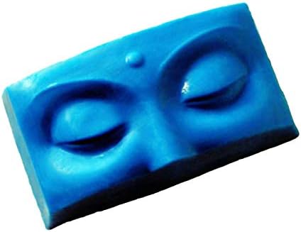 1pc Buddha Eyes, Spirit Face, Yoga Head Rectangle Plastic Soap Making Mold Mould 90x47x30mm