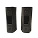 Wismec Reuleaux RX2/3 TWO PACK Silicone Protective Gel Wrap Skin Case Sleeve Cover Fits Rueleaux RX 2/3 RX 2 or 3 BOTH RX23 (Black)