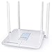 Wireless Router AC1200 Long Range Dual Band with 4 LAN Ports for Home Office, WiFi Extender for 2.4 GHz and 5 GHz