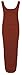 Crazy Girls Womens Kim Kardashian Ruched Gathered Scoop Neck Ladies Midi Dress