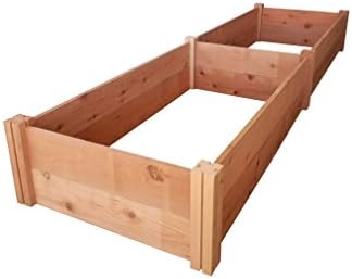 GG GROGARDENS GrowGardens 2' x 8' Redwood Raised Garden Bed, Grow Fresh Vegetables, Herbs, & Flowers. Chemical Free, All Natural, Organic Raised Garden Bed, Tool-Free, No Tools Required.