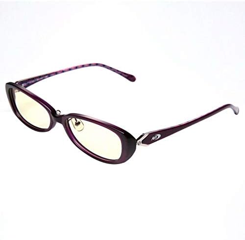 ブルーライトブロックメガネ レディース Aht ブルーブロッカー コンピューターメガネ キャットアイ クラシックデザインフレーム パープル 目の疲れにくい Uv400レンズ眼鏡 処方箋なし Anadis Nl