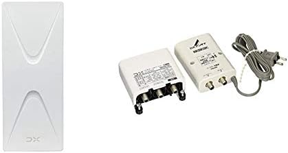 セット買い Dxアンテナ 地上デジタルアンテナ Uhf平面 アンプ付 26素子相当 ブースター内蔵 カンタン取り付け構造 オフホワイト Uh26ba Cs Bs If Uhfブースター 33db 43db共用形 2k 4k 8k 対応 デュアルブースター 家庭用 Cu43as ホワイト